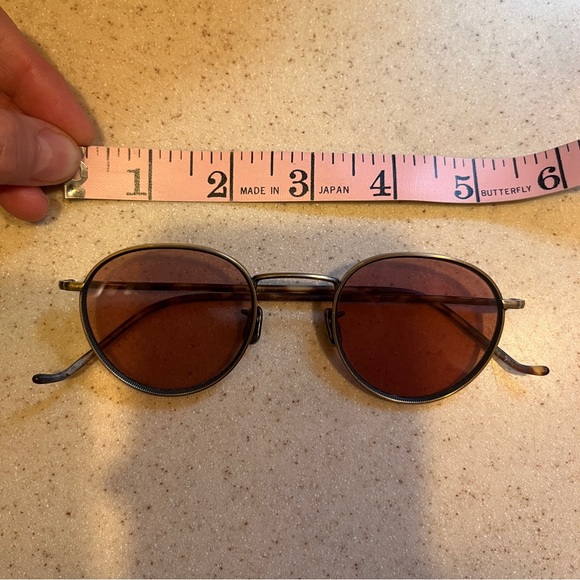 Classic 90s Tortoise Shell Wmn Small Frame Rose Colored Sunglasses Tint Metal - Picture 10 of 16